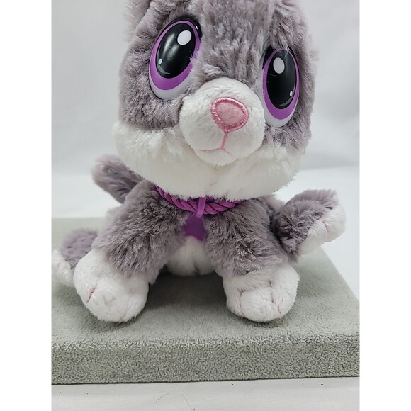 Rescue Tales Grey ,White And Purple Kitty Plush Little Tikes 7" - Picture 2 of 16